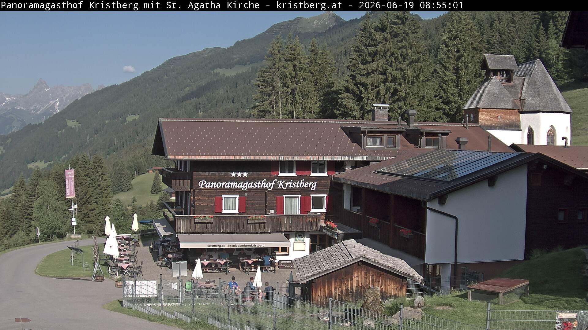 Archiv Foto Webcam Panoramagasthof Kristberg (Silbertal)