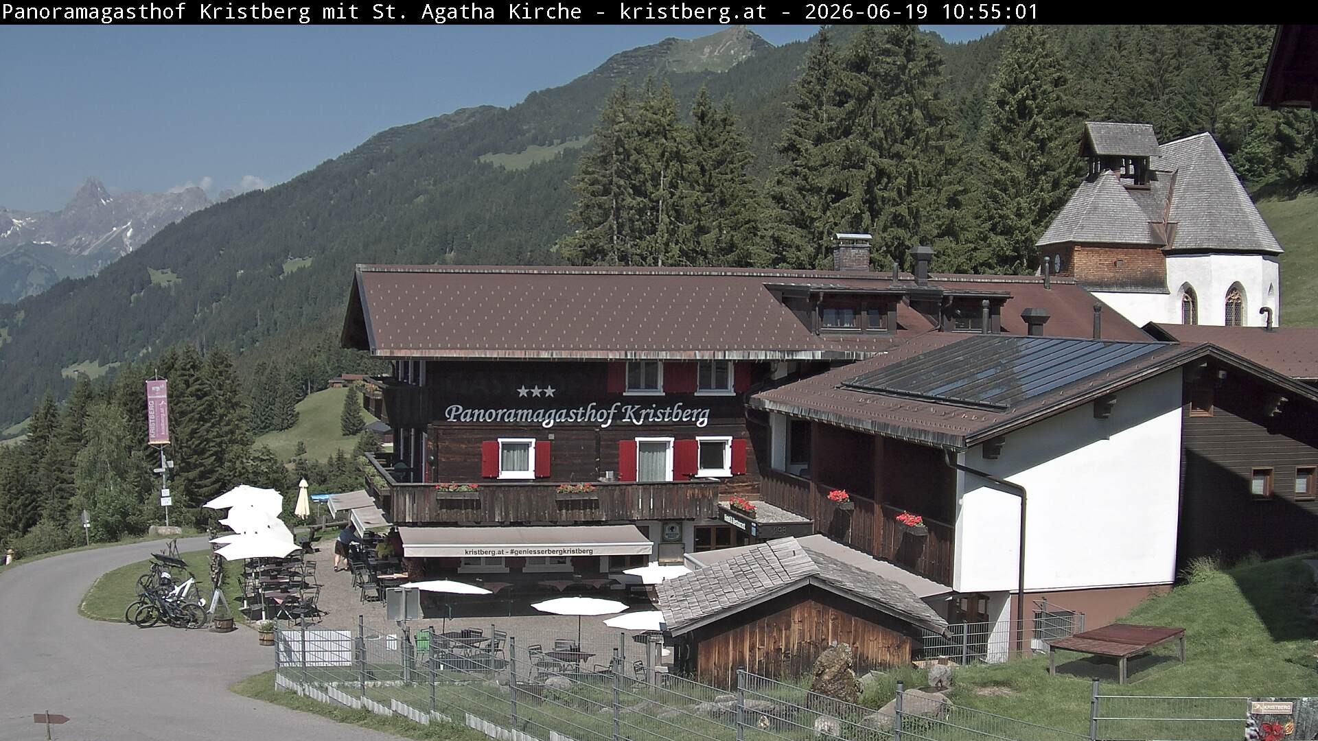 Archiv Foto Webcam Panoramagasthof Kristberg (Silbertal)