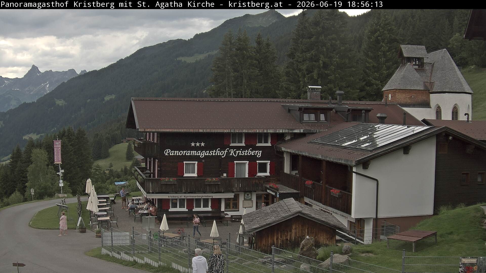 Archiv Foto Webcam Panoramagasthof Kristberg (Silbertal)