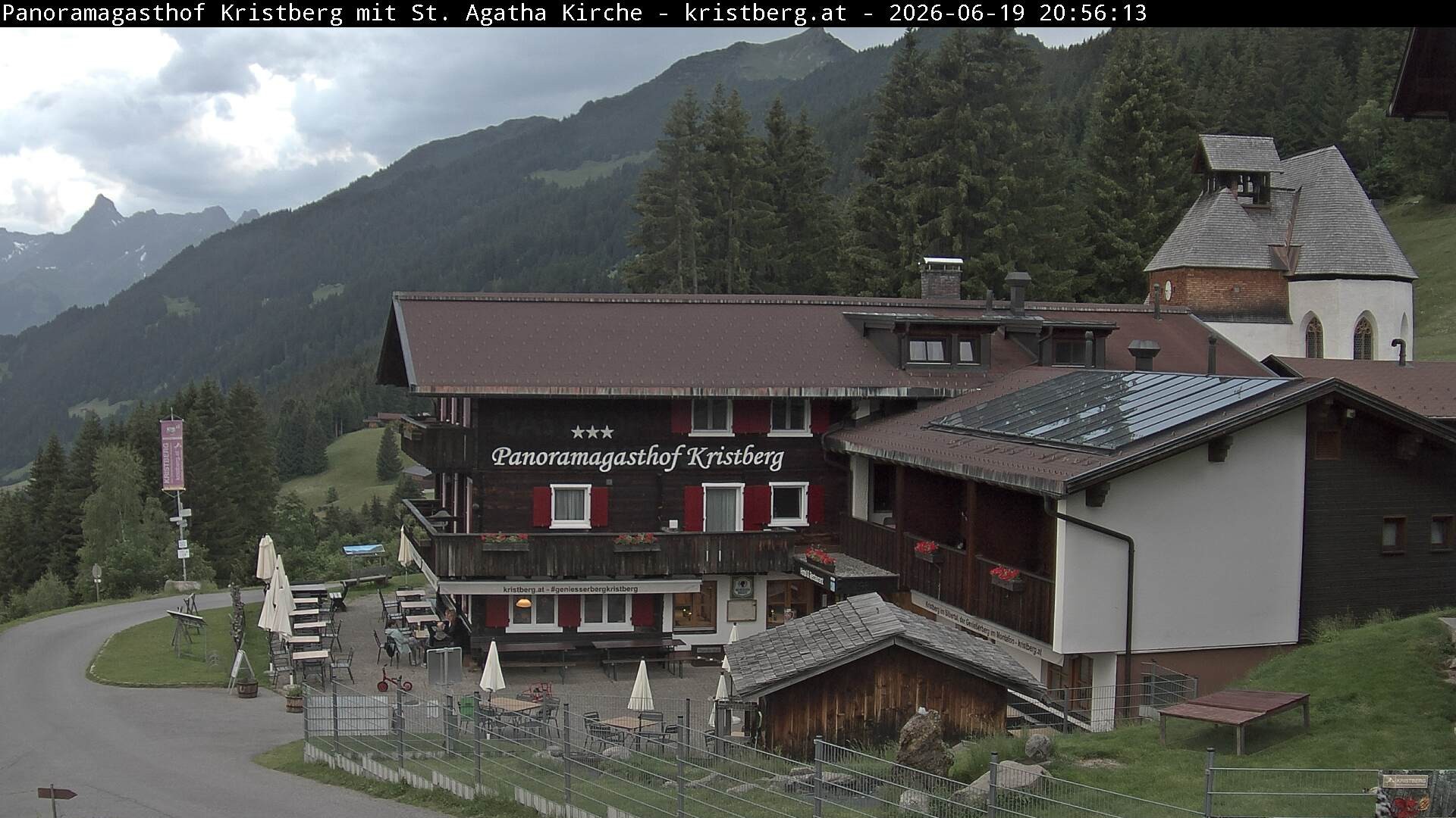 Archiv Foto Webcam Panoramagasthof Kristberg (Silbertal)