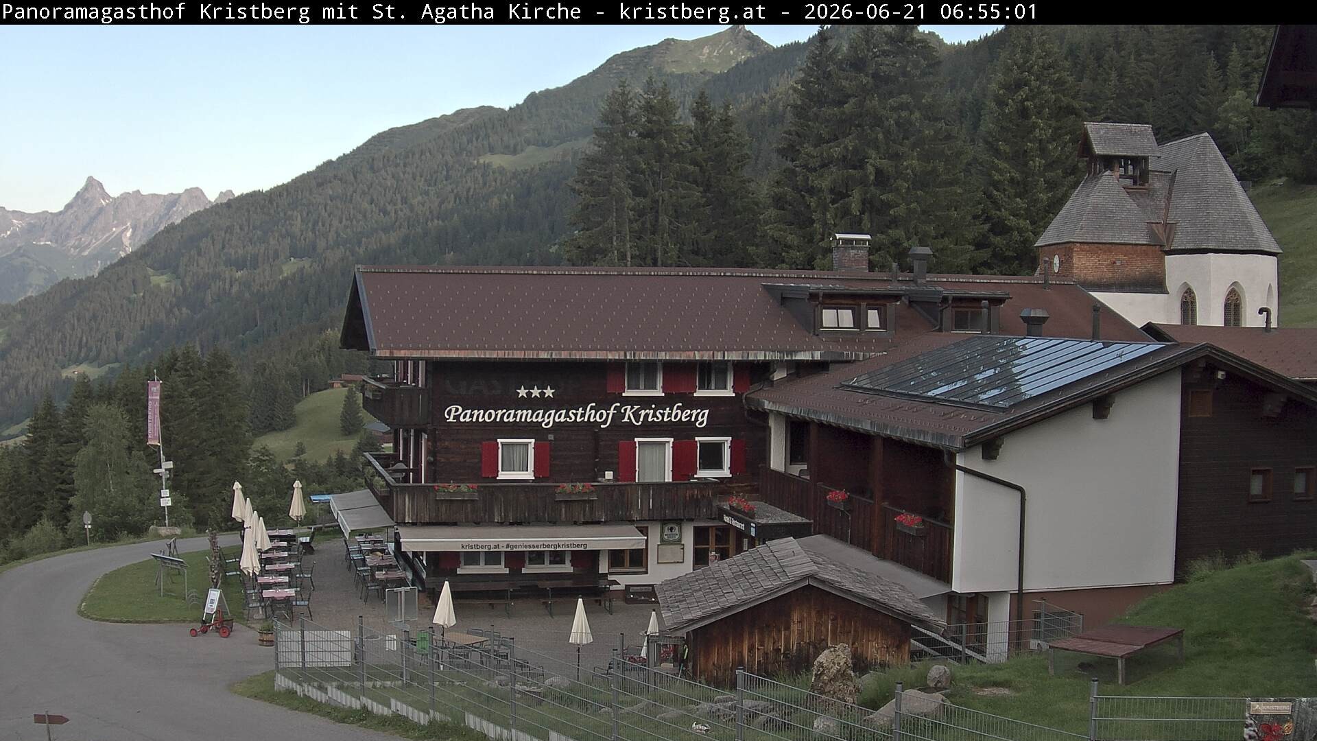 Archiv Foto Webcam Panoramagasthof Kristberg (Silbertal)