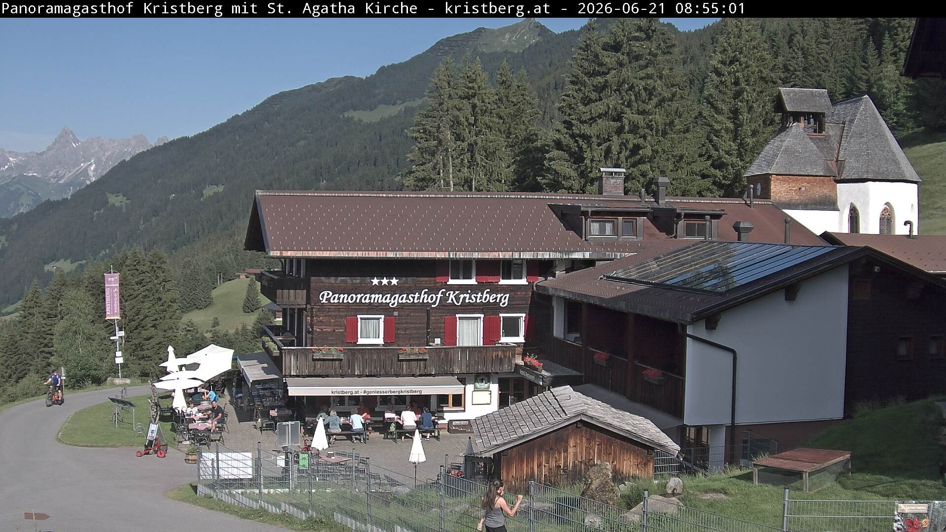 Archiv Foto Webcam Panoramagasthof Kristberg (Silbertal)