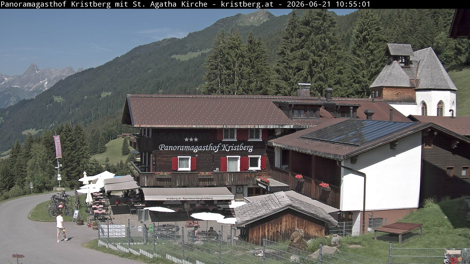 Archiv Foto Webcam Panoramagasthof Kristberg (Silbertal)