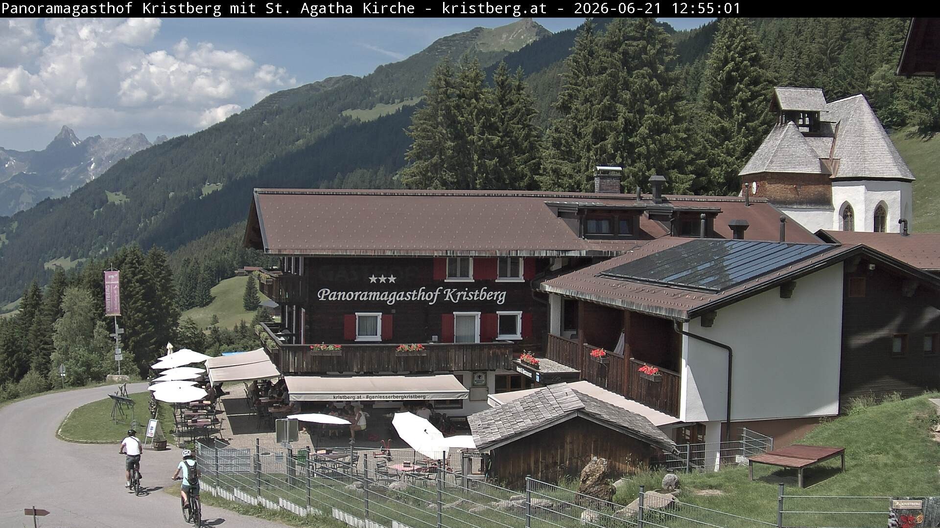 Archiv Foto Webcam Panoramagasthof Kristberg (Silbertal)