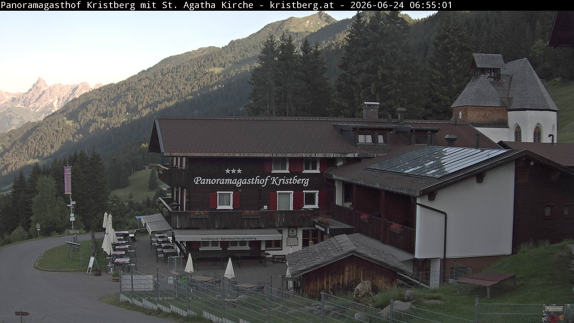 Archiv Foto Webcam Panoramagasthof Kristberg (Silbertal)