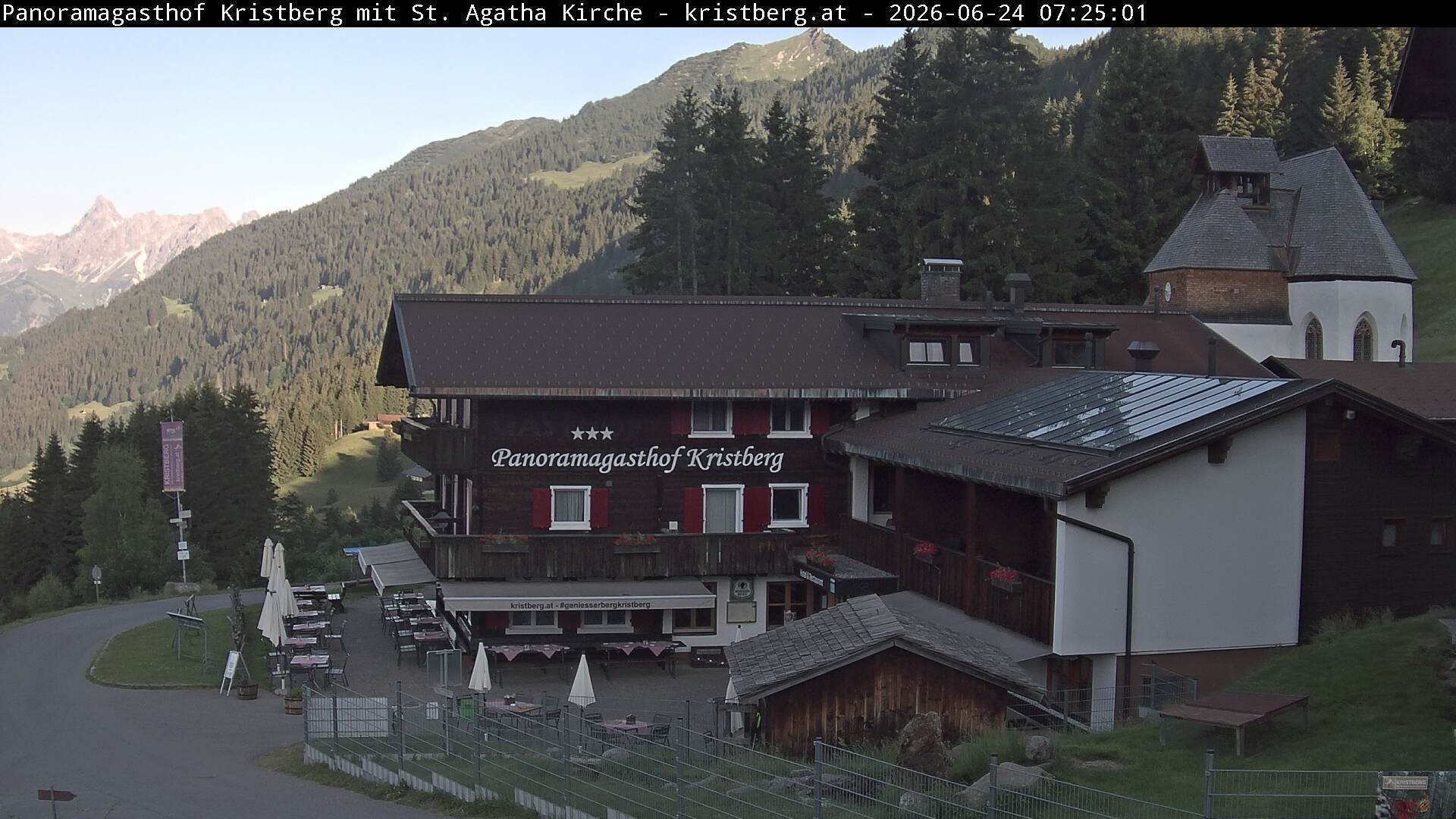 Archiv Foto Webcam Panoramagasthof Kristberg (Silbertal)