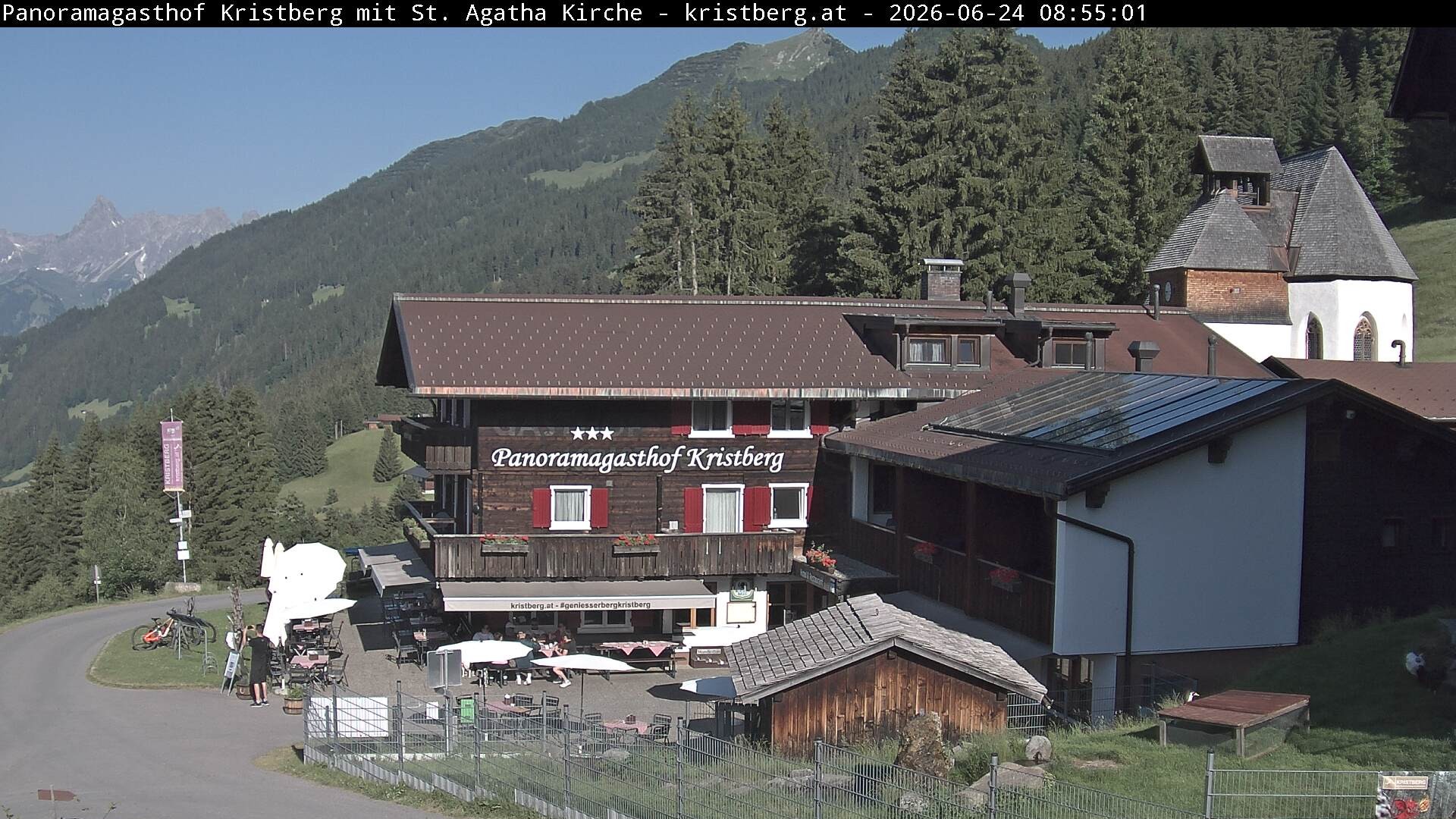 Archiv Foto Webcam Panoramagasthof Kristberg (Silbertal)