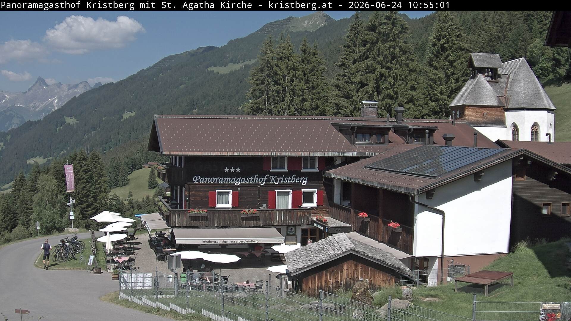 Archiv Foto Webcam Panoramagasthof Kristberg (Silbertal)