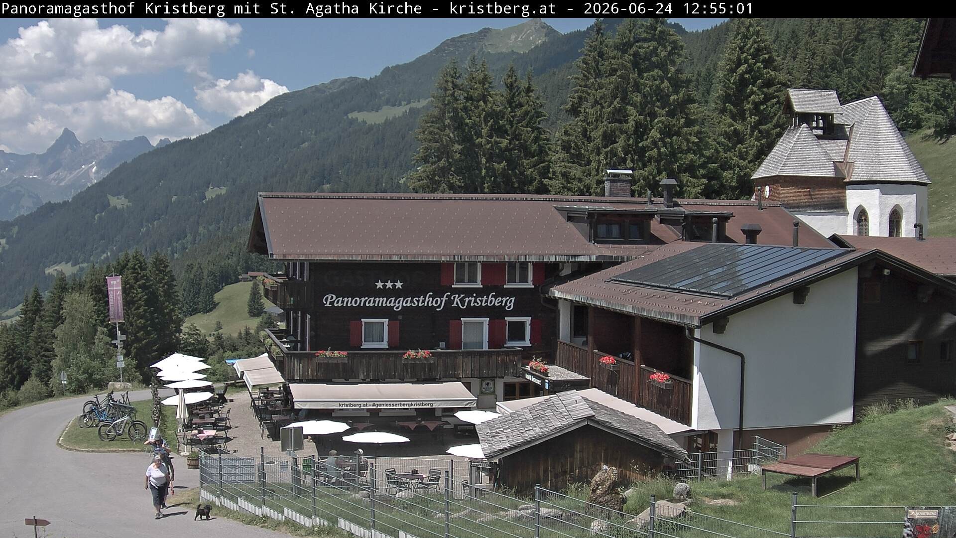 Archiv Foto Webcam Panoramagasthof Kristberg (Silbertal)