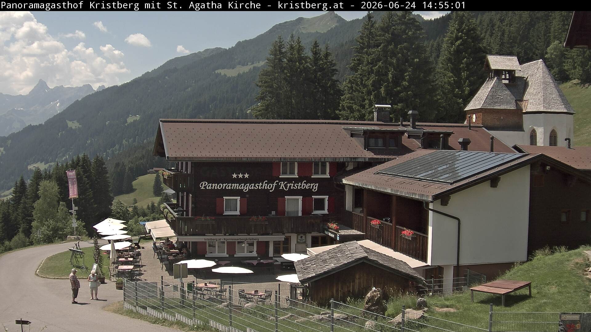 Archiv Foto Webcam Panoramagasthof Kristberg (Silbertal)