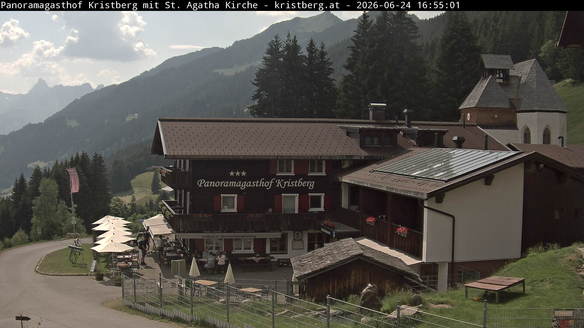 Archiv Foto Webcam Panoramagasthof Kristberg (Silbertal)