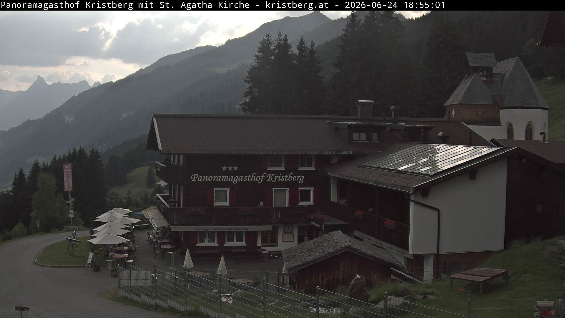 Archiv Foto Webcam Panoramagasthof Kristberg (Silbertal)
