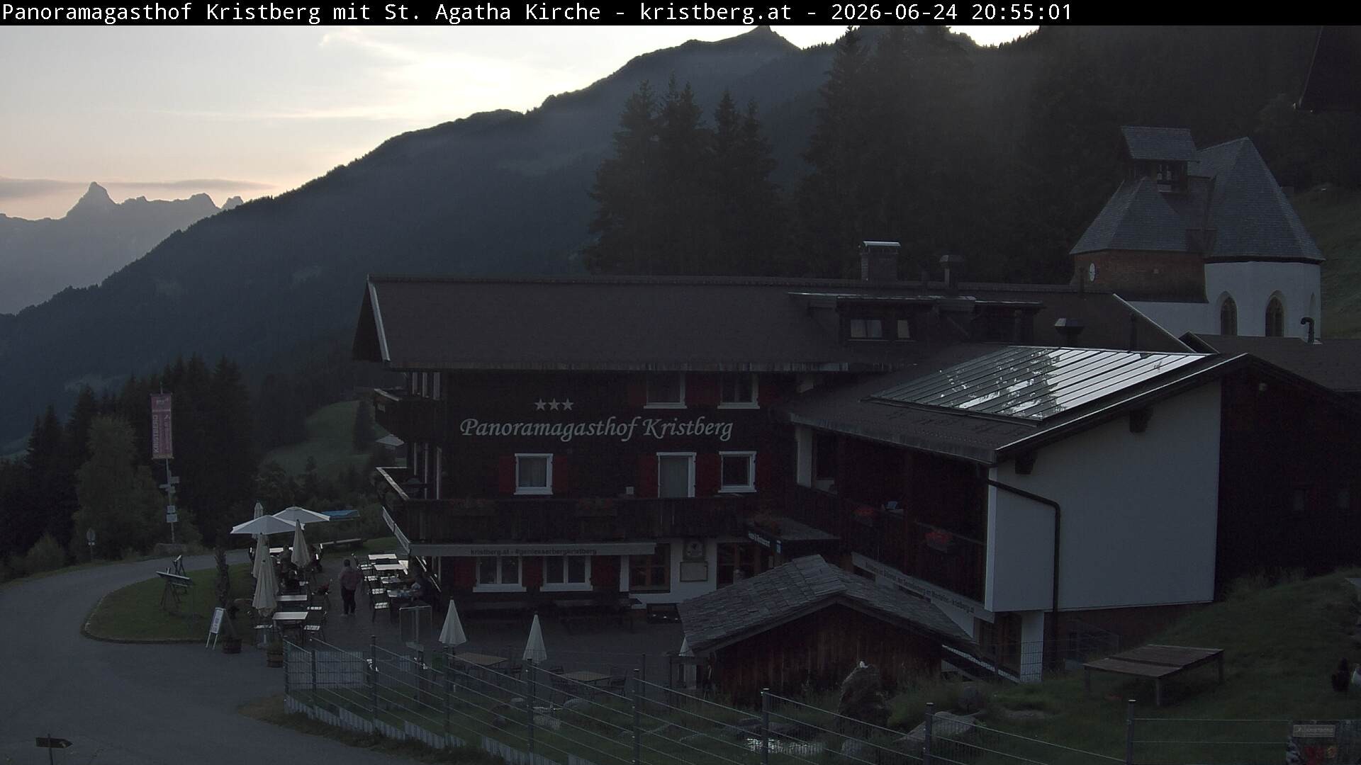 Archiv Foto Webcam Panoramagasthof Kristberg (Silbertal)