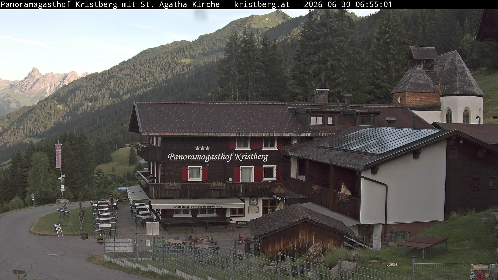 Archiv Foto Webcam Panoramagasthof Kristberg (Silbertal)