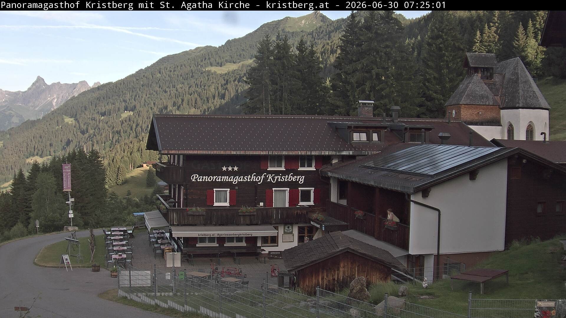 Archiv Foto Webcam Panoramagasthof Kristberg (Silbertal)