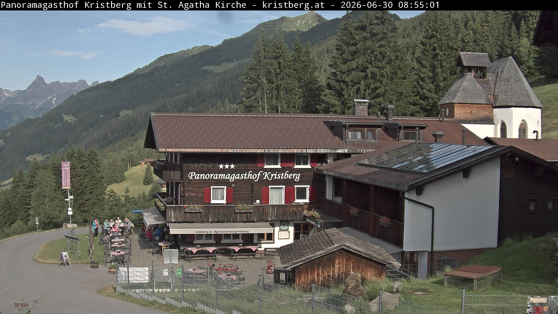 Archiv Foto Webcam Panoramagasthof Kristberg (Silbertal)
