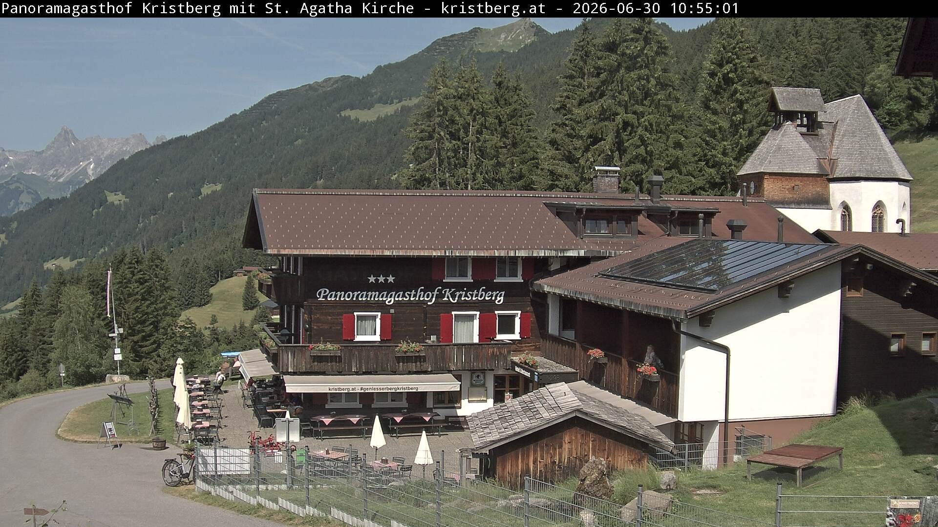 Archiv Foto Webcam Panoramagasthof Kristberg (Silbertal)