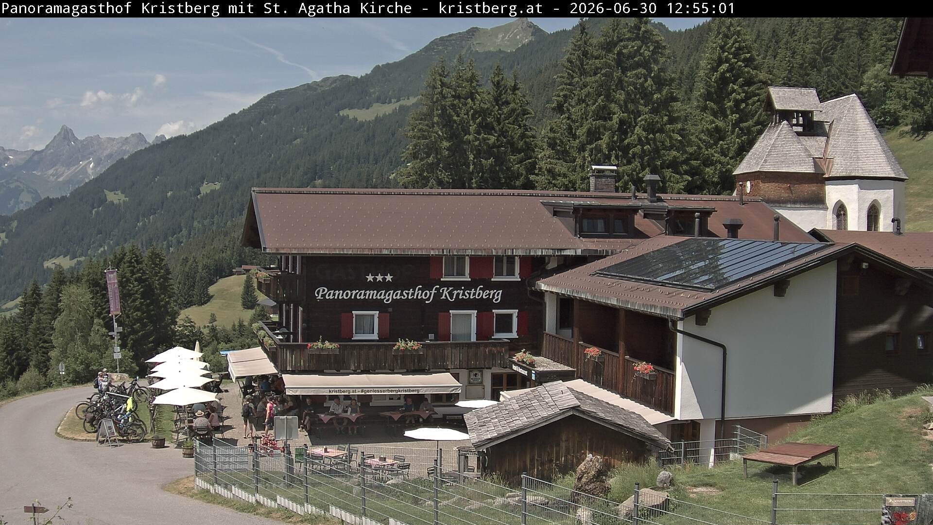 Archiv Foto Webcam Panoramagasthof Kristberg (Silbertal)