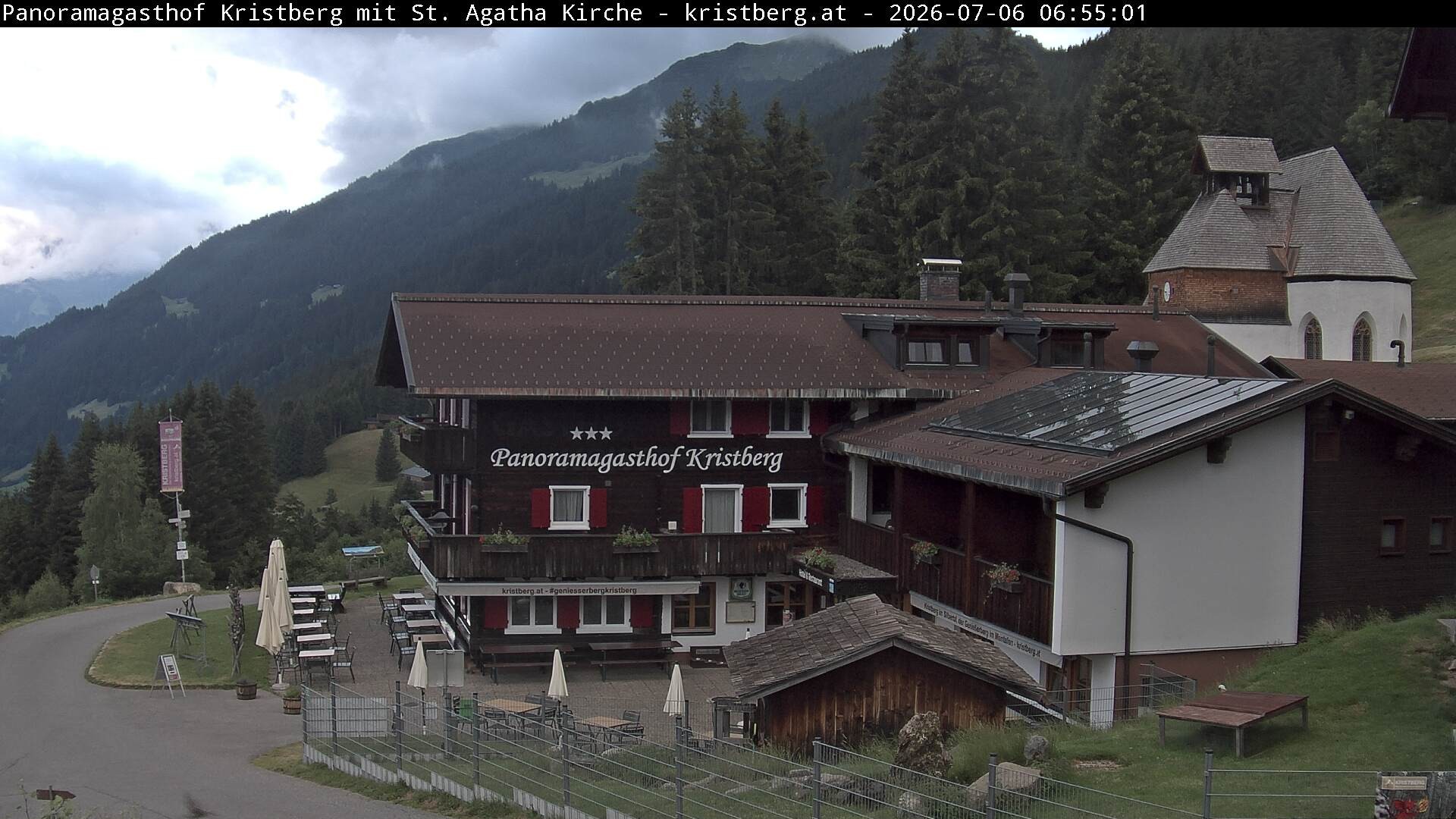 Archiv Foto Webcam Panoramagasthof Kristberg (Silbertal)