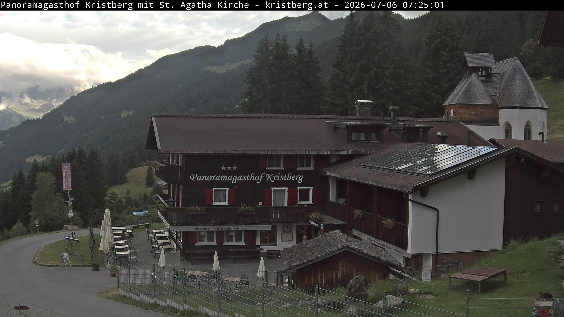 Archiv Foto Webcam Panoramagasthof Kristberg (Silbertal)