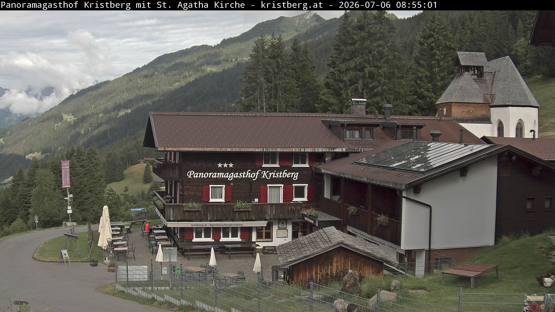 Archiv Foto Webcam Panoramagasthof Kristberg (Silbertal)