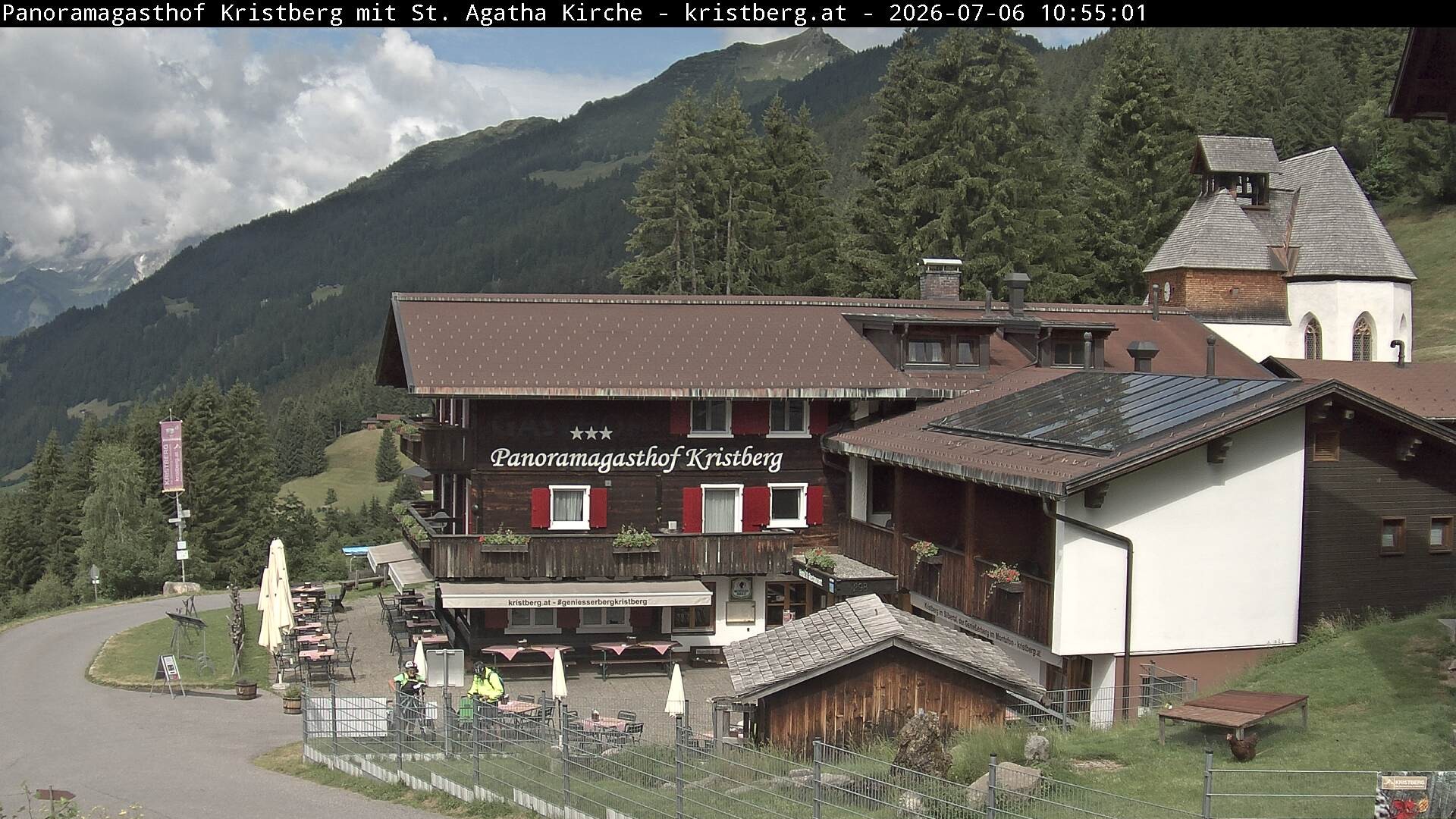 Archiv Foto Webcam Panoramagasthof Kristberg (Silbertal)