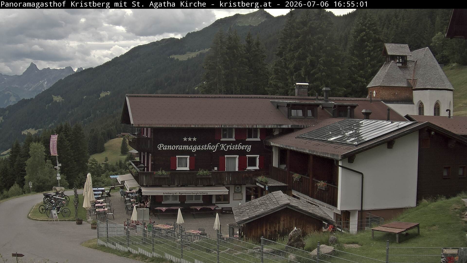 Archiv Foto Webcam Panoramagasthof Kristberg (Silbertal)