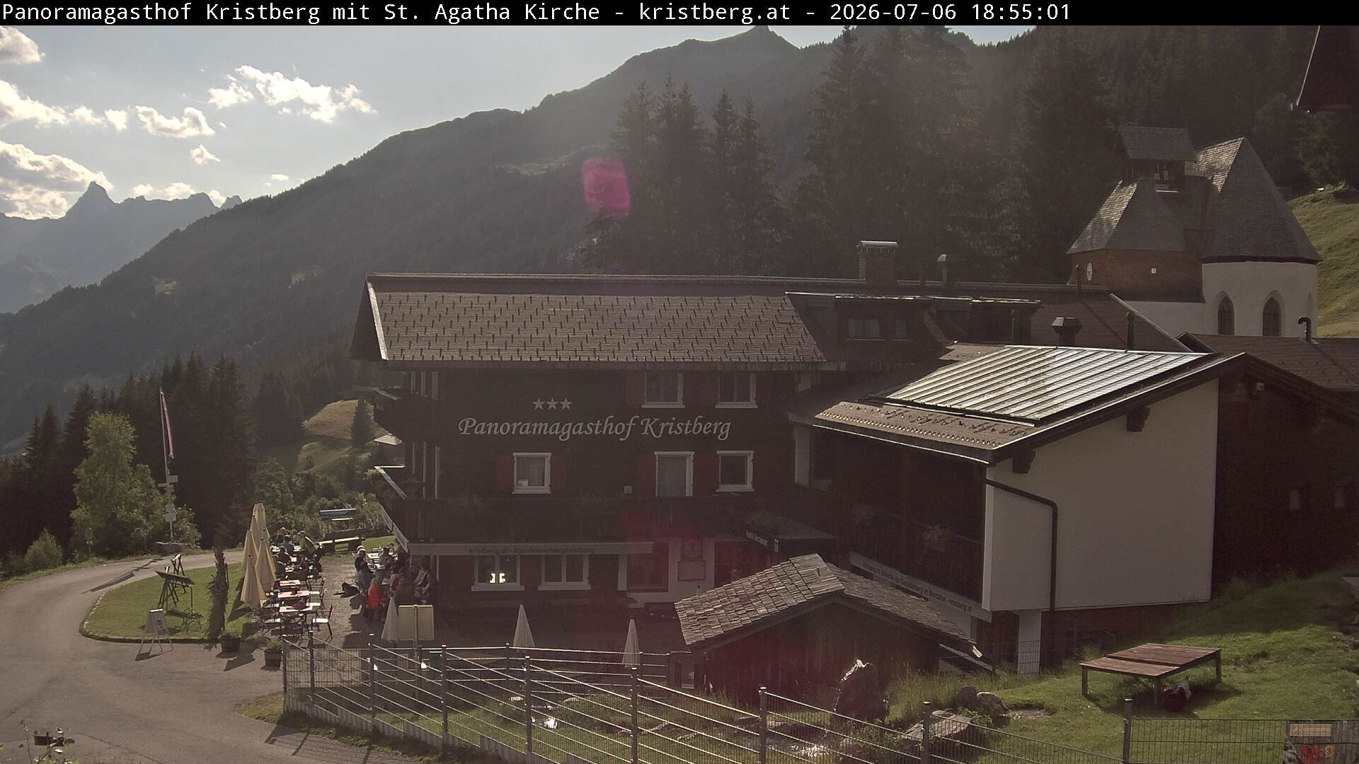 Archiv Foto Webcam Panoramagasthof Kristberg (Silbertal)