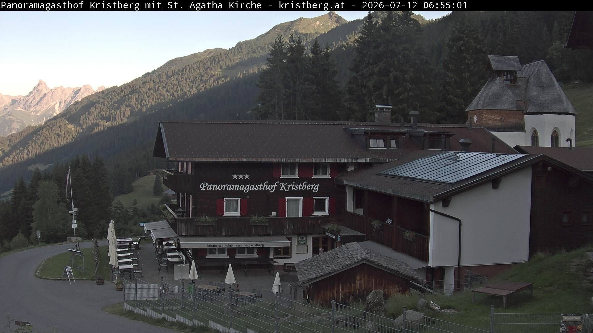 Archiv Foto Webcam Panoramagasthof Kristberg (Silbertal)