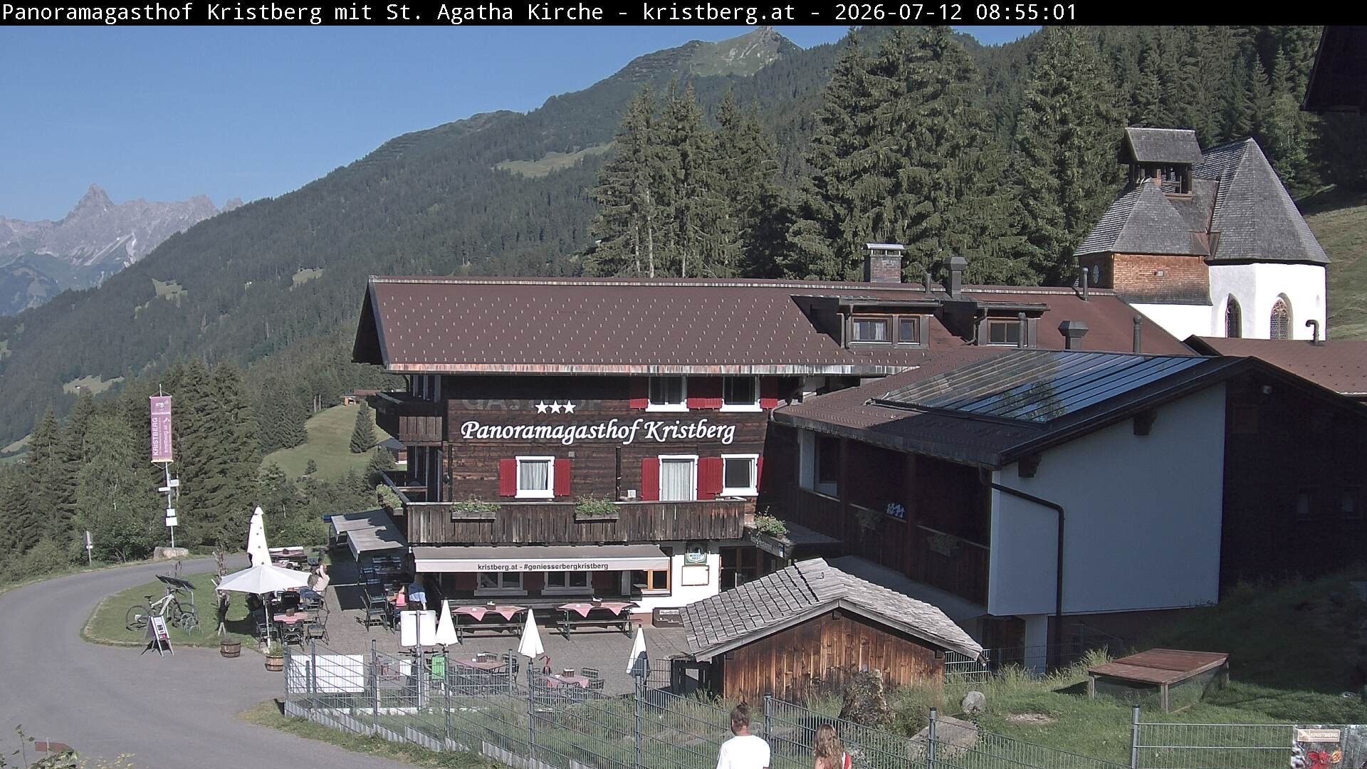 Archiv Foto Webcam Panoramagasthof Kristberg (Silbertal)