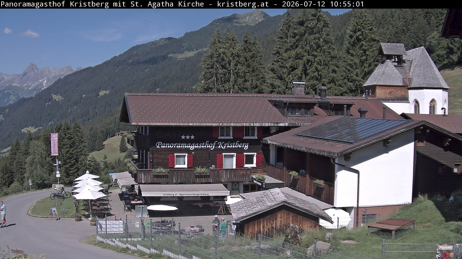 Archiv Foto Webcam Panoramagasthof Kristberg (Silbertal)