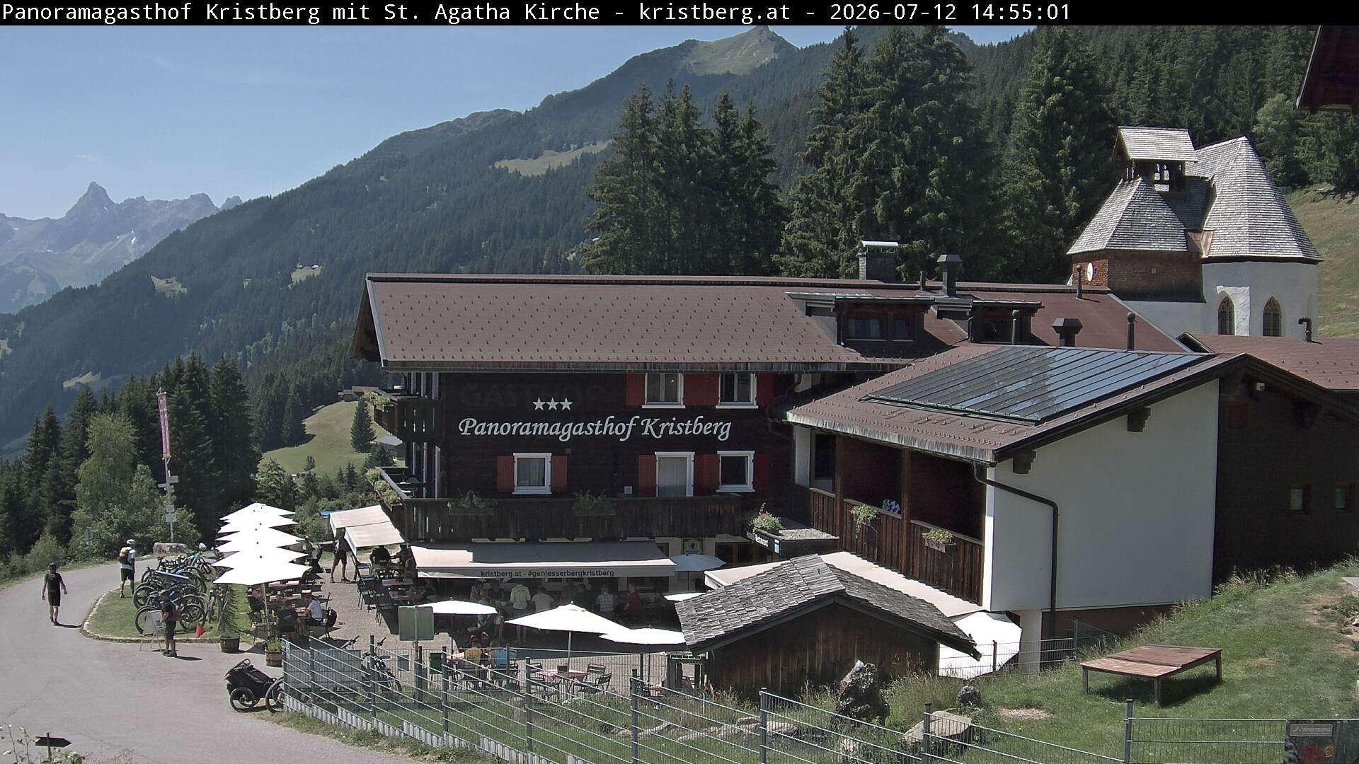 Archiv Foto Webcam Panoramagasthof Kristberg (Silbertal)