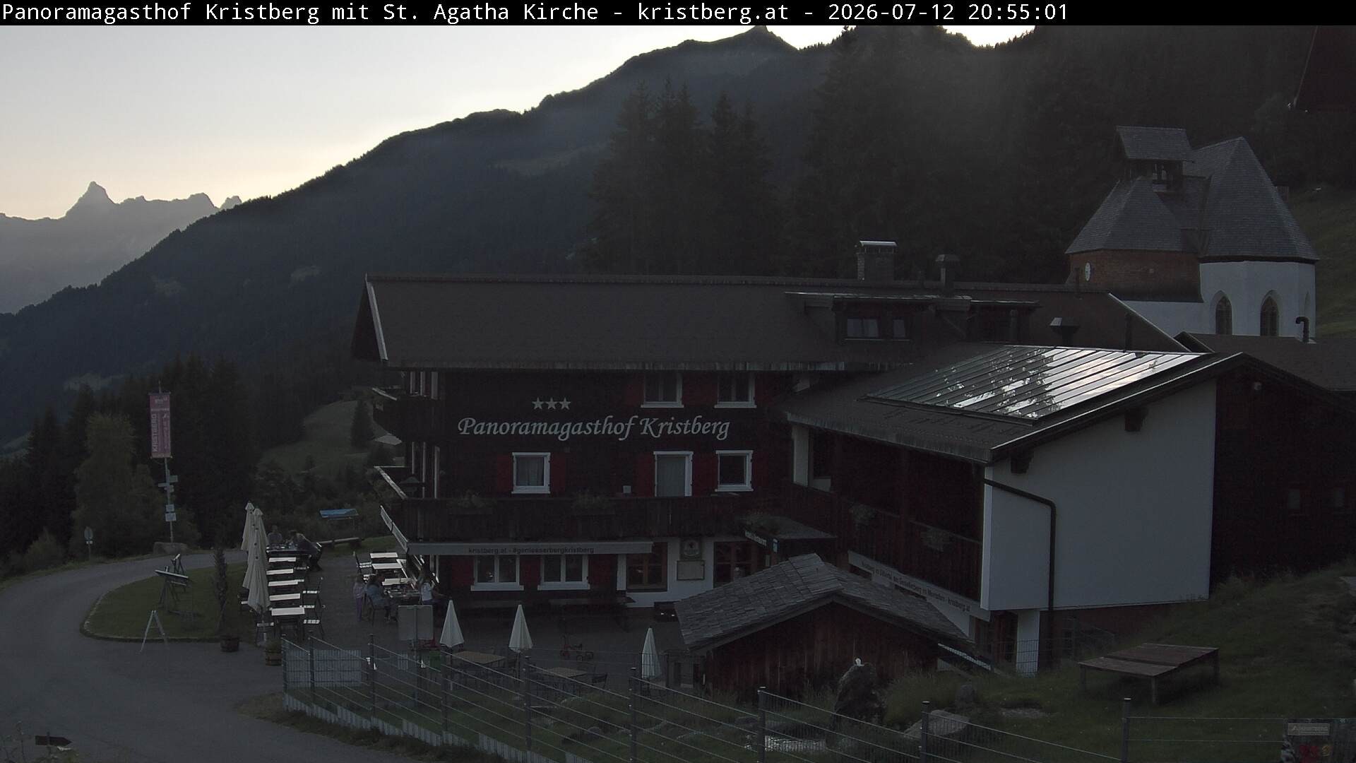 Archiv Foto Webcam Panoramagasthof Kristberg (Silbertal)