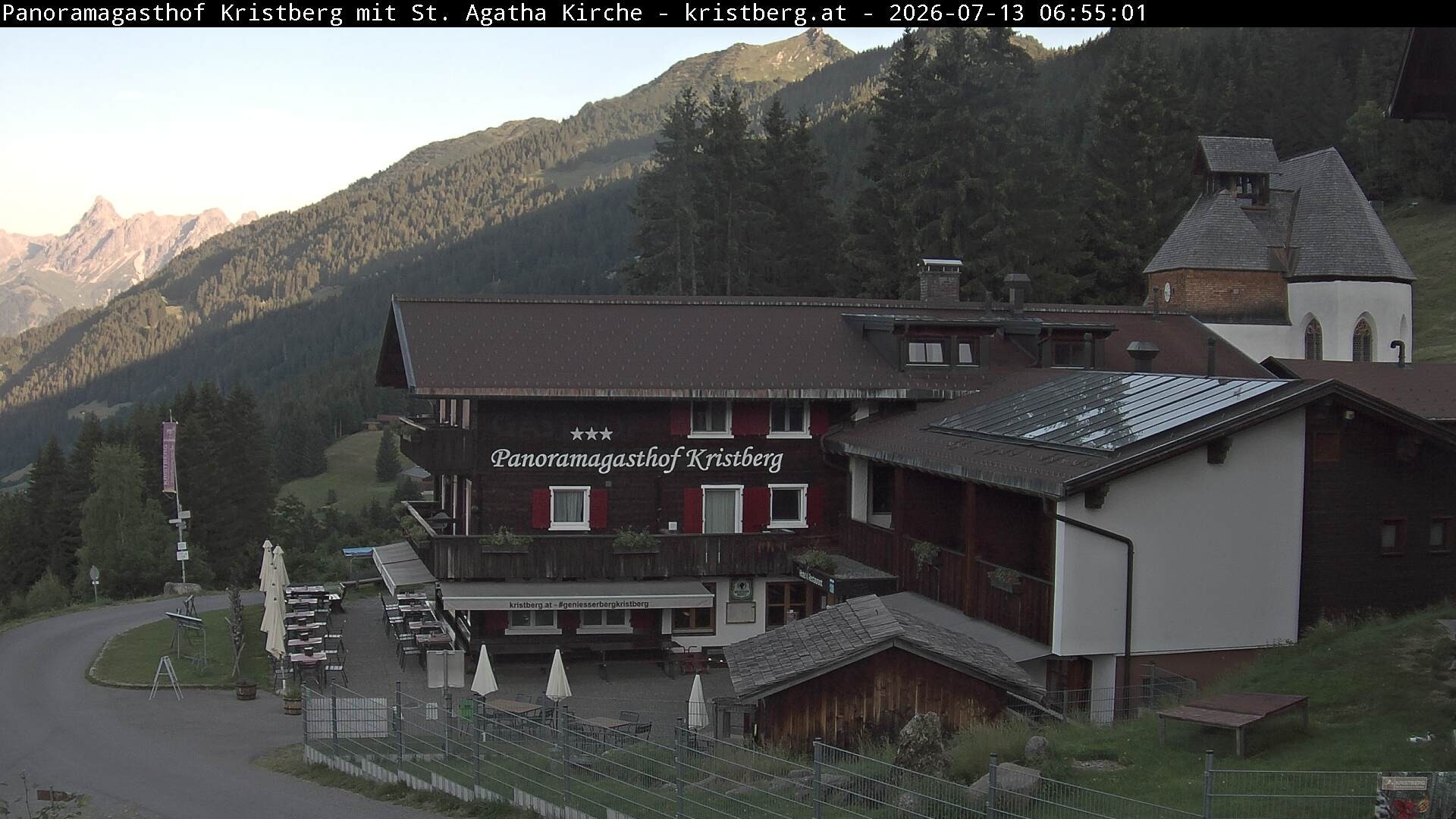 Archiv Foto Webcam Panoramagasthof Kristberg (Silbertal)