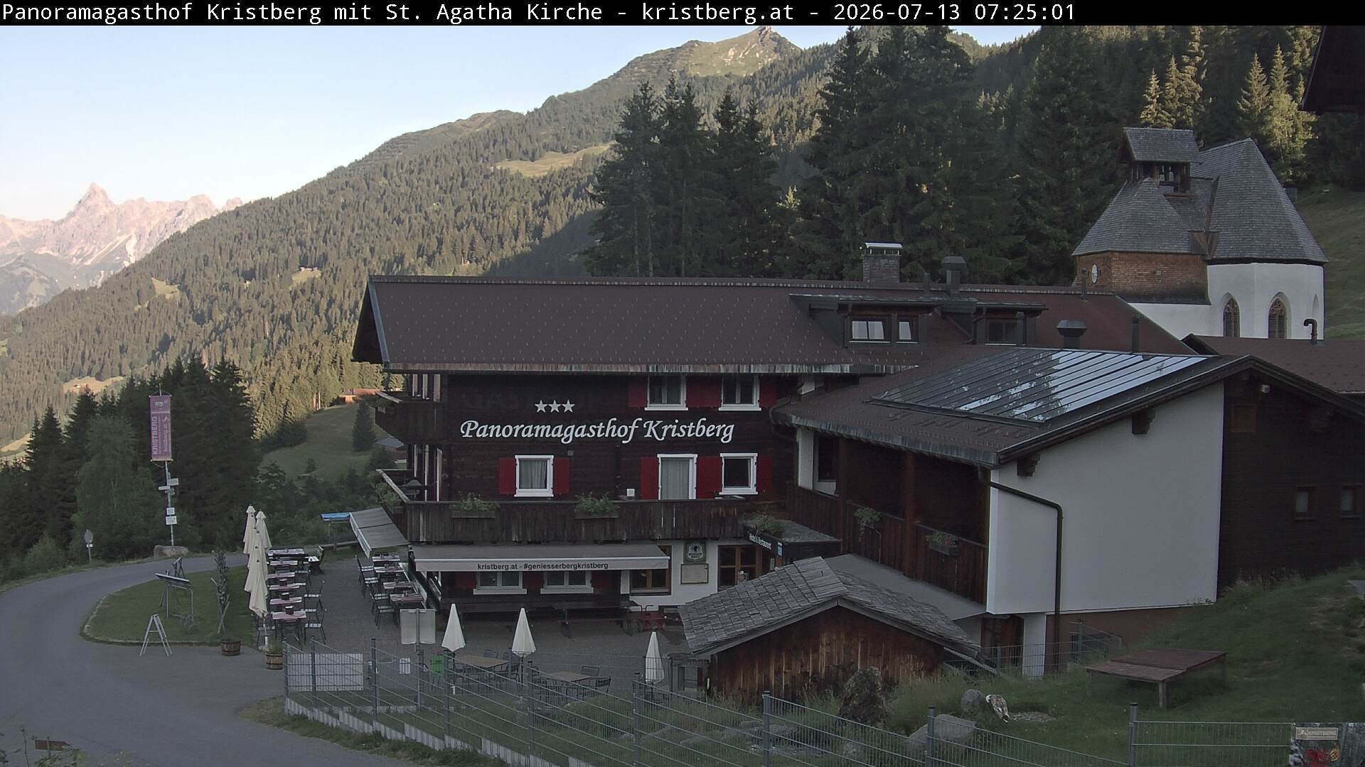 Archiv Foto Webcam Panoramagasthof Kristberg (Silbertal)