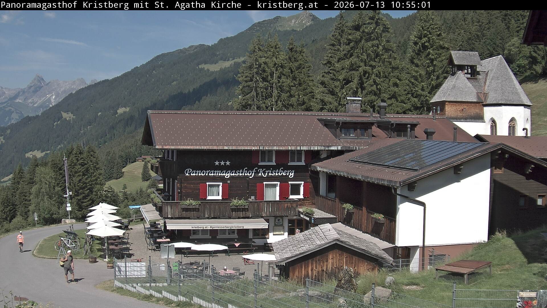Archiv Foto Webcam Panoramagasthof Kristberg (Silbertal)