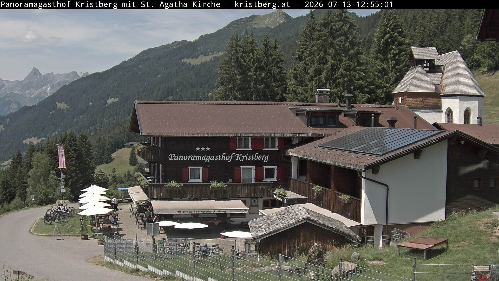Archiv Foto Webcam Panoramagasthof Kristberg (Silbertal)