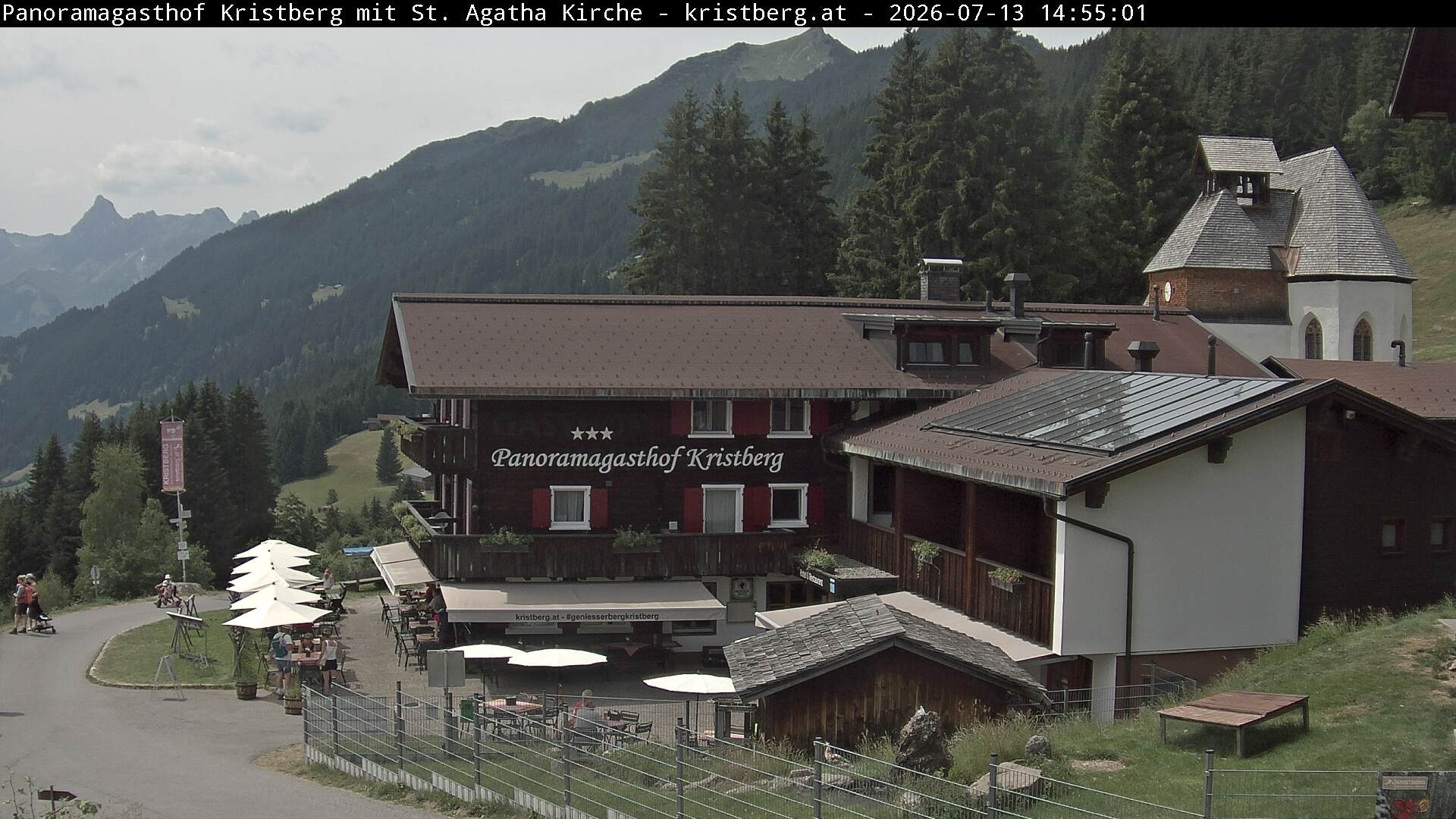 Archiv Foto Webcam Panoramagasthof Kristberg (Silbertal)