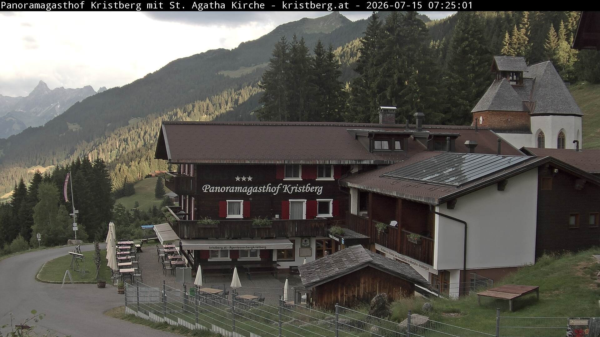 Archiv Foto Webcam Panoramagasthof Kristberg (Silbertal)