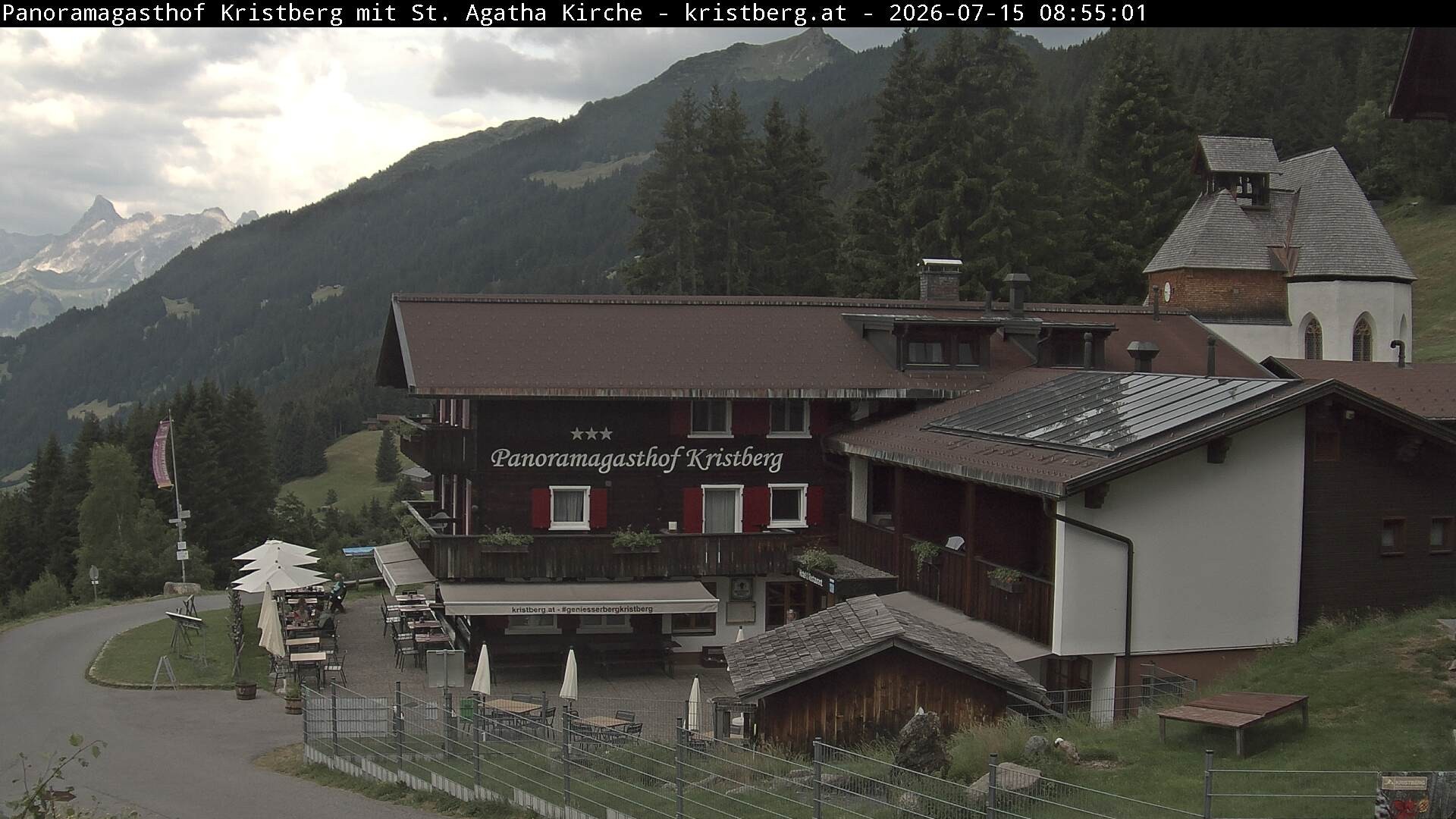 Archiv Foto Webcam Panoramagasthof Kristberg (Silbertal)