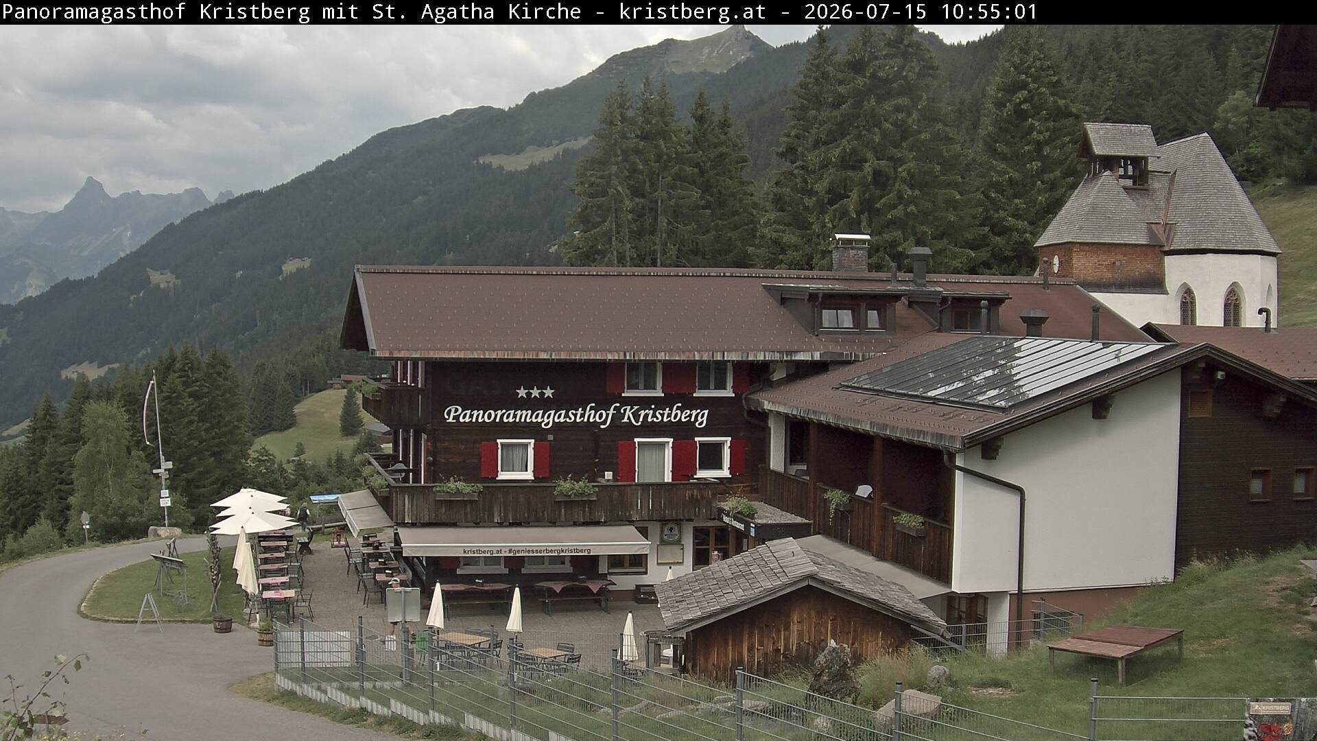 Archiv Foto Webcam Panoramagasthof Kristberg (Silbertal)