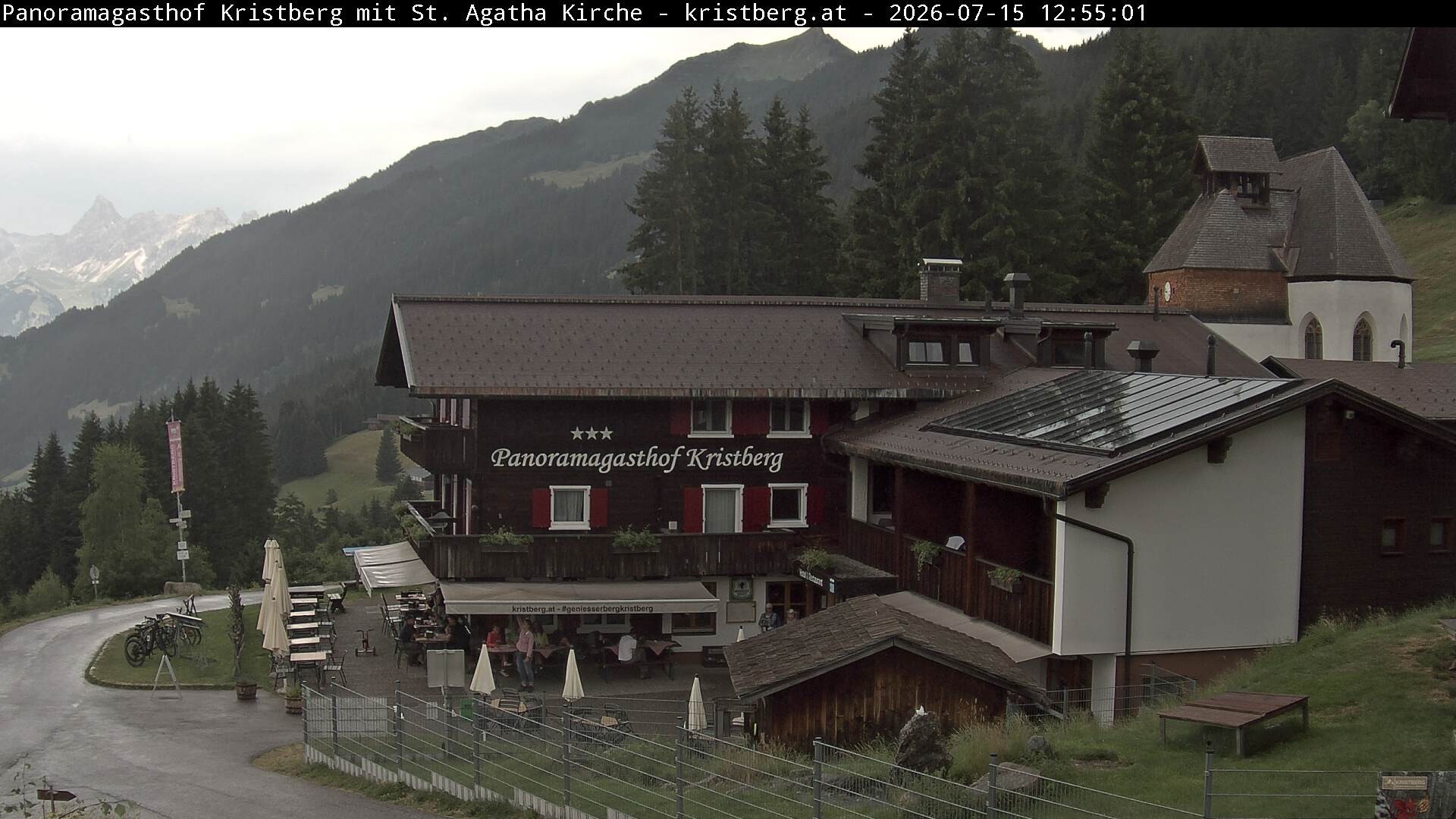 Archiv Foto Webcam Panoramagasthof Kristberg (Silbertal)