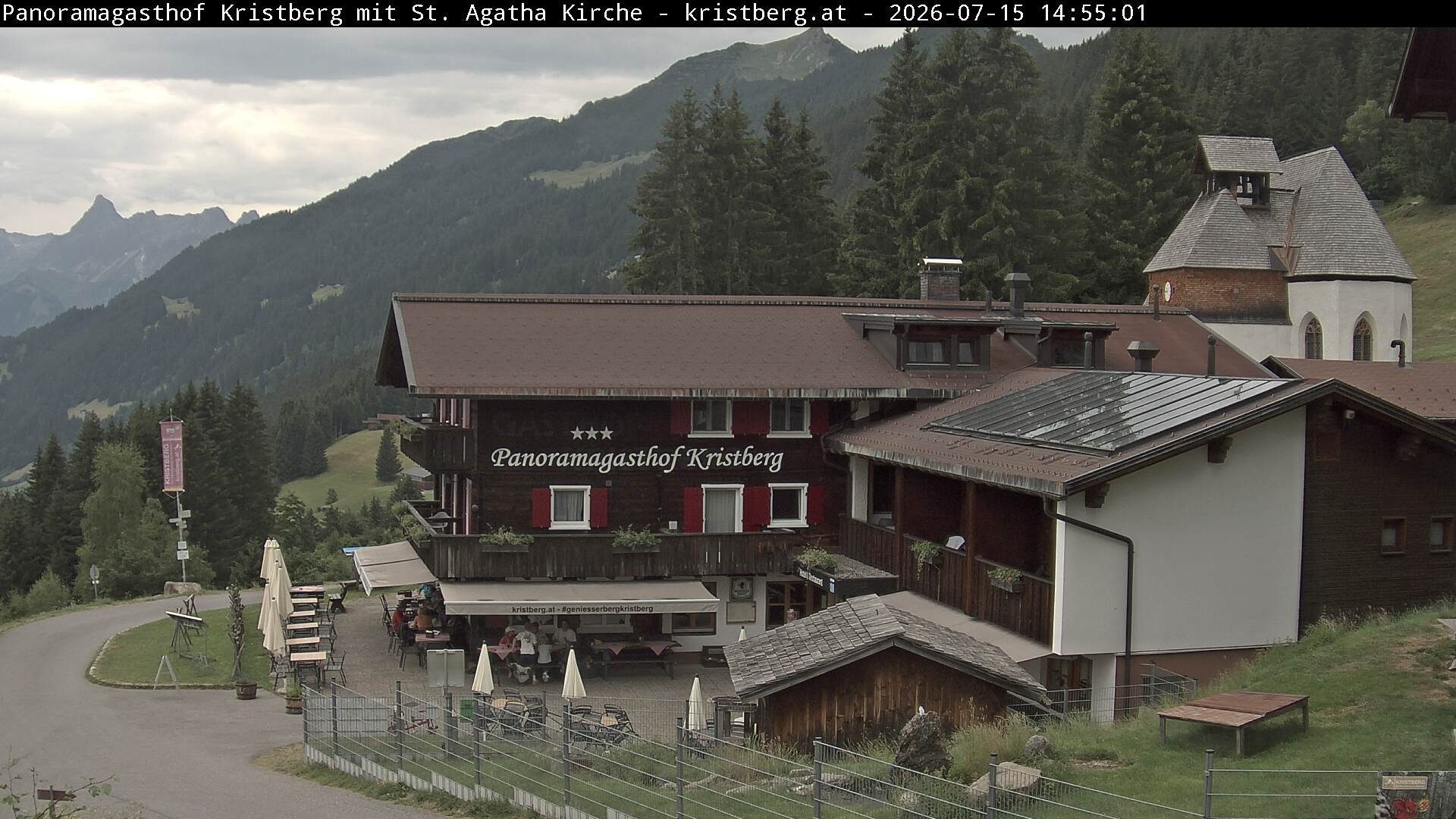 Archiv Foto Webcam Panoramagasthof Kristberg (Silbertal)