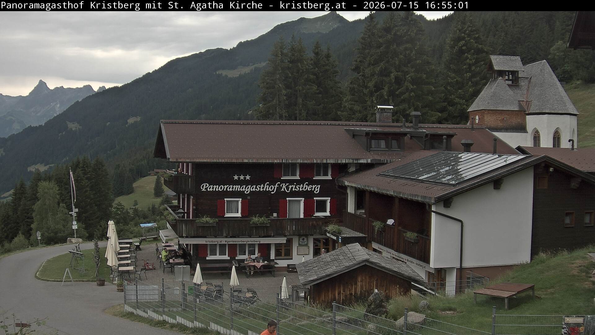 Archiv Foto Webcam Panoramagasthof Kristberg (Silbertal)