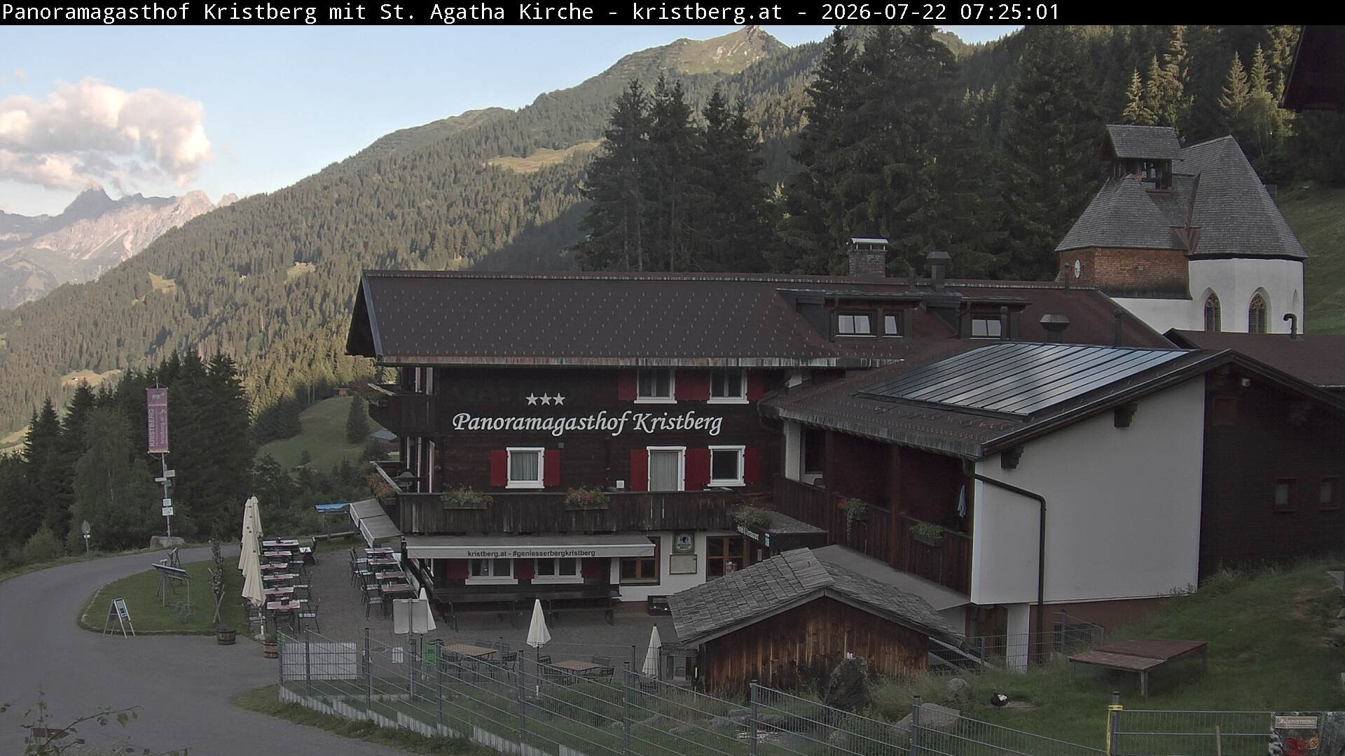 Archiv Foto Webcam Panoramagasthof Kristberg (Silbertal)