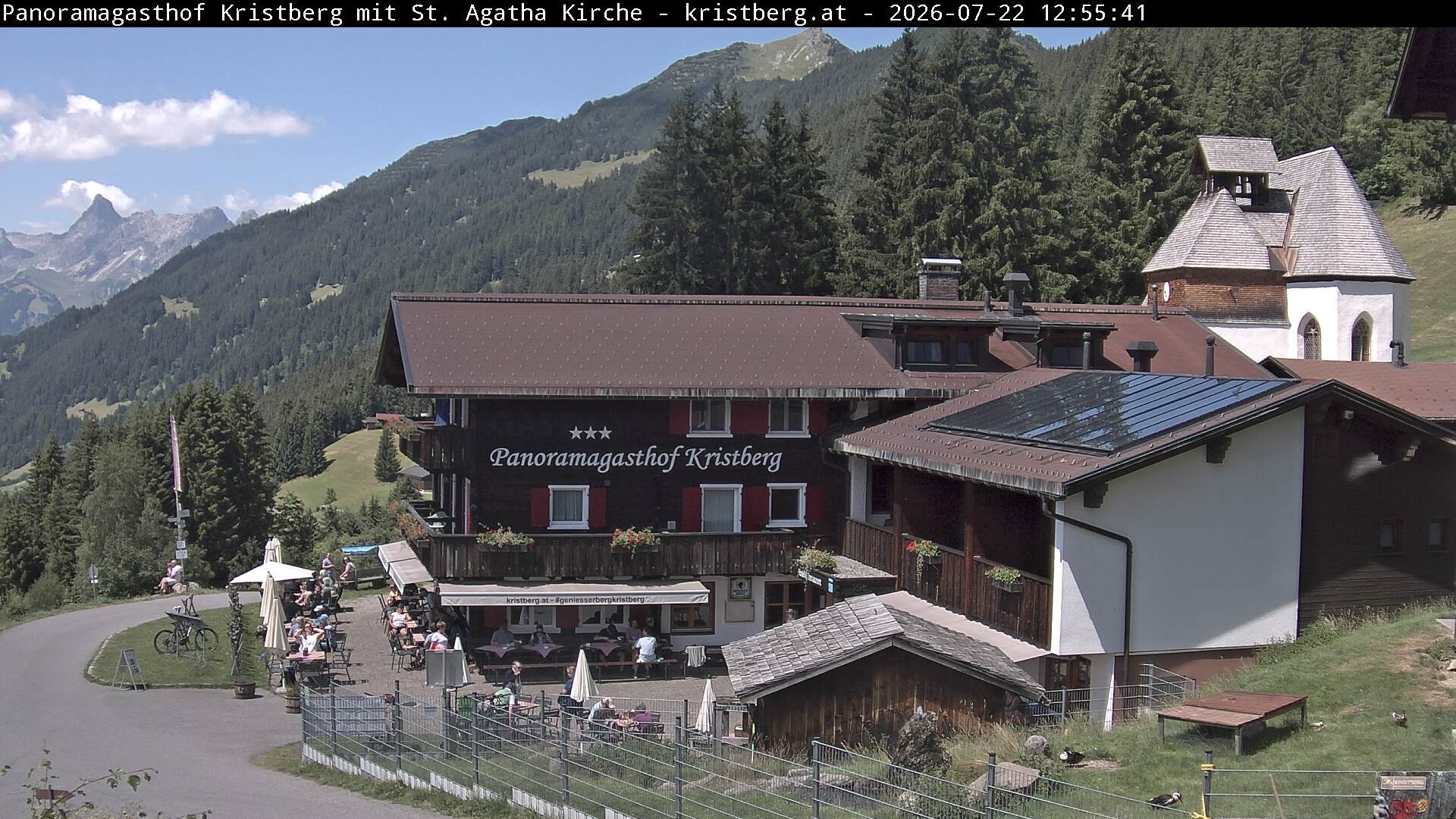 Archiv Foto Webcam Panoramagasthof Kristberg (Silbertal)