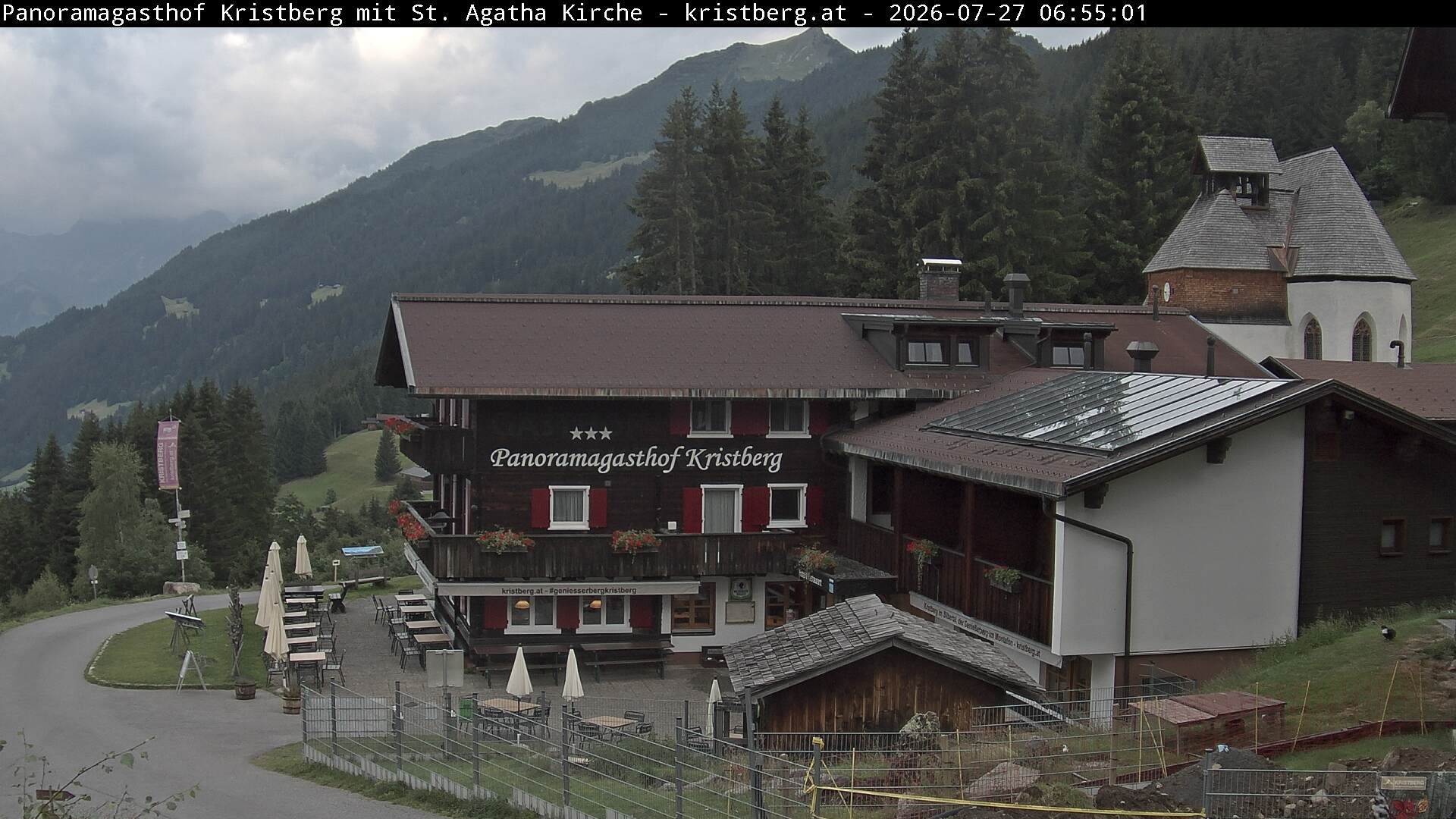 Archiv Foto Webcam Panoramagasthof Kristberg (Silbertal)