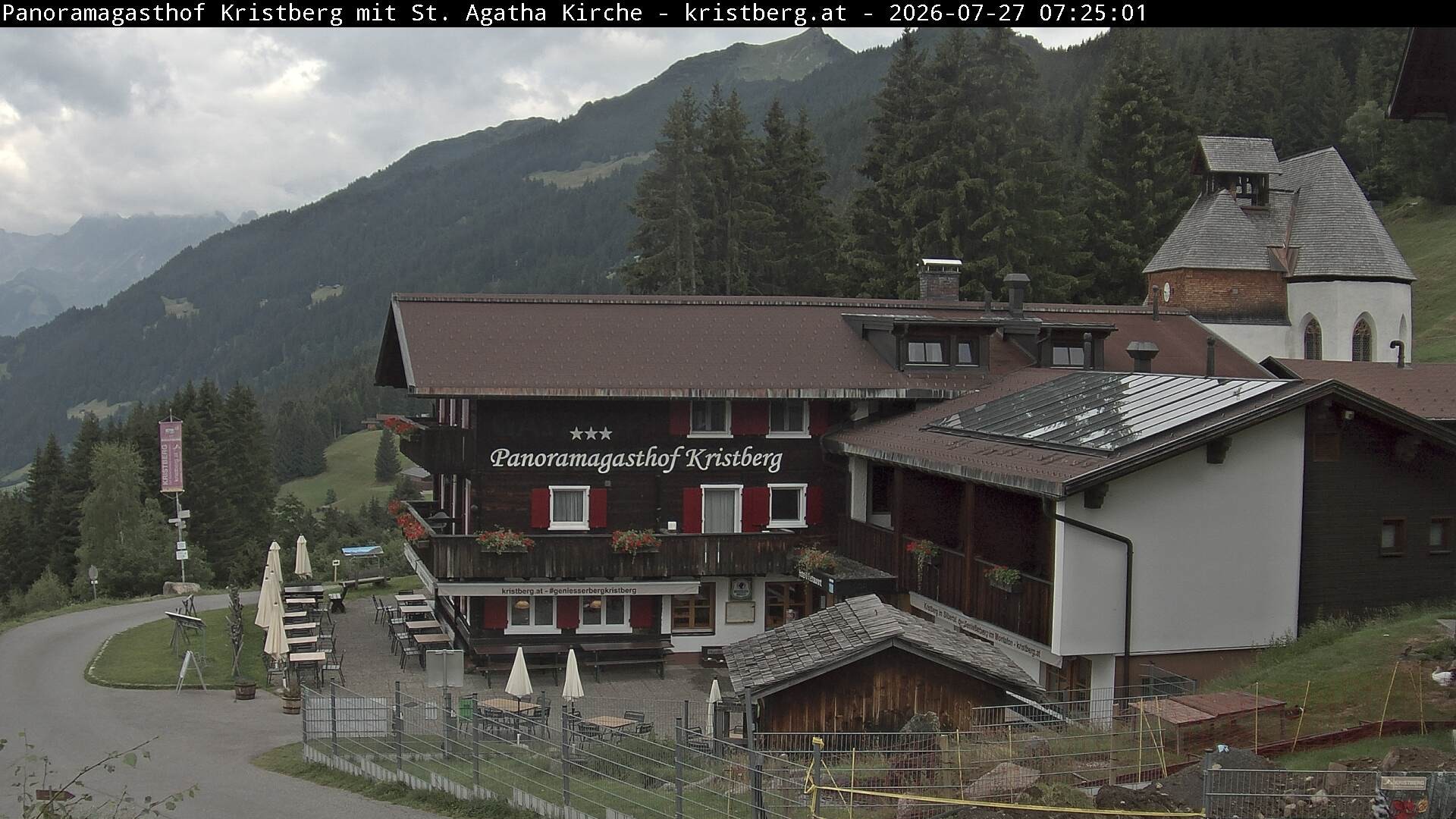 Archiv Foto Webcam Panoramagasthof Kristberg (Silbertal)