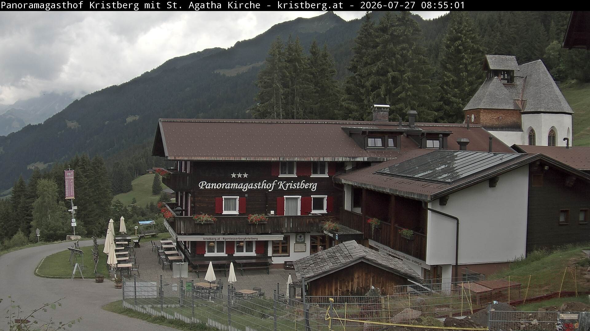 Archiv Foto Webcam Panoramagasthof Kristberg (Silbertal)