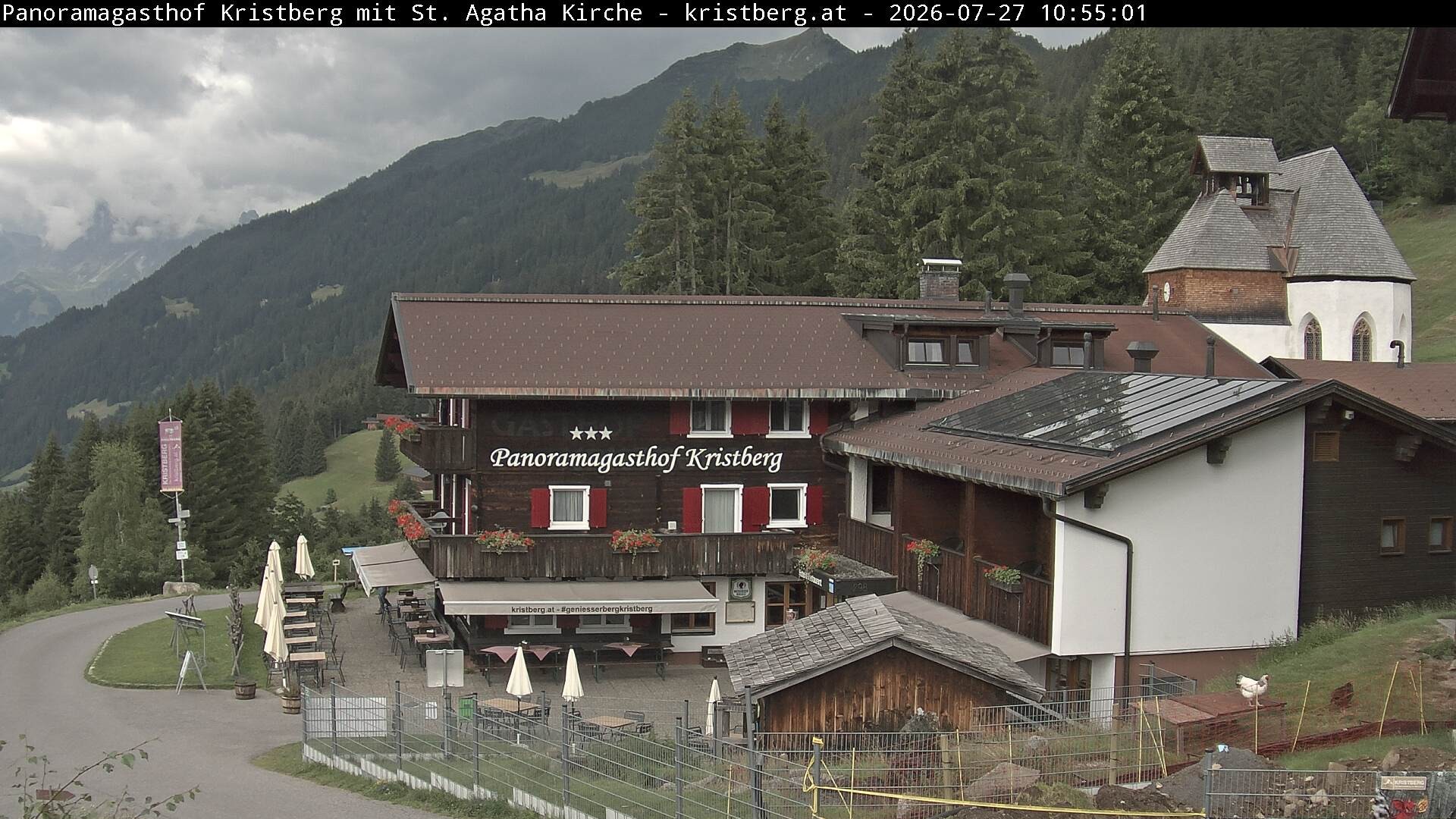 Archiv Foto Webcam Panoramagasthof Kristberg (Silbertal)